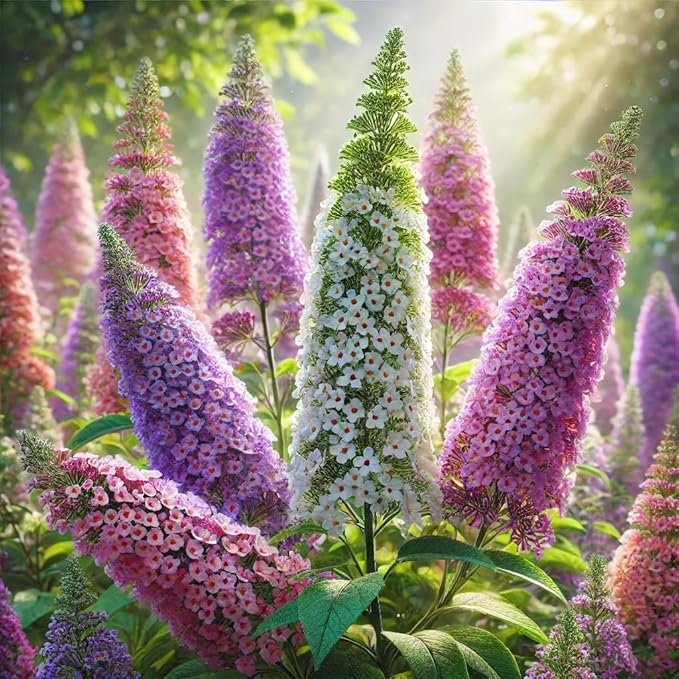 22Day Seeds: Seeds Butterfly Bush Mix/Buddleja Davidii/Perenial Flowers / 1000 Seeds per Pack