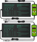 Seedling Heat Mat with Temperature Control 2 Pack Durable Waterproof Plant Heating Pad 10"x 20.75" for Germination, Indoor Gardening, Greenhouse