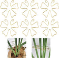 6pcs Plant Stem Support, Iron Monstera Plant Support, Plants Stem Holder Supports Butterfly Shape Bamboo Clamp Set for Outdoor & Indoor Growing Climbing Plants Stabilization and Supports