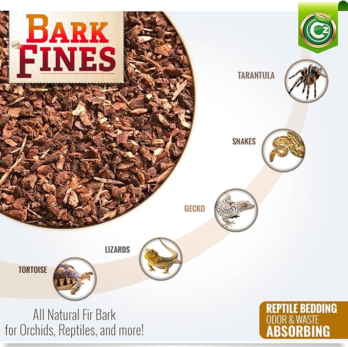 Potting Bark Fines (Chips) - Made in USA Premium Garden Soil Amendment Mix for Proper Root Development of Bonsai, Orchids, Phalaenopsis, Cattleyas, Indoor/Outdoor Plants, Reptile Terrarium Bedding