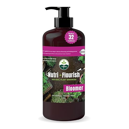 Bloomer - Liquid Plant Enhancer | Natural Garden Soil Fertilizer | Biological Nutrients for Gardening & Potting | Photosynthetic Bacteria to Boost Flowering and Fruiting Plants, 16 Oz