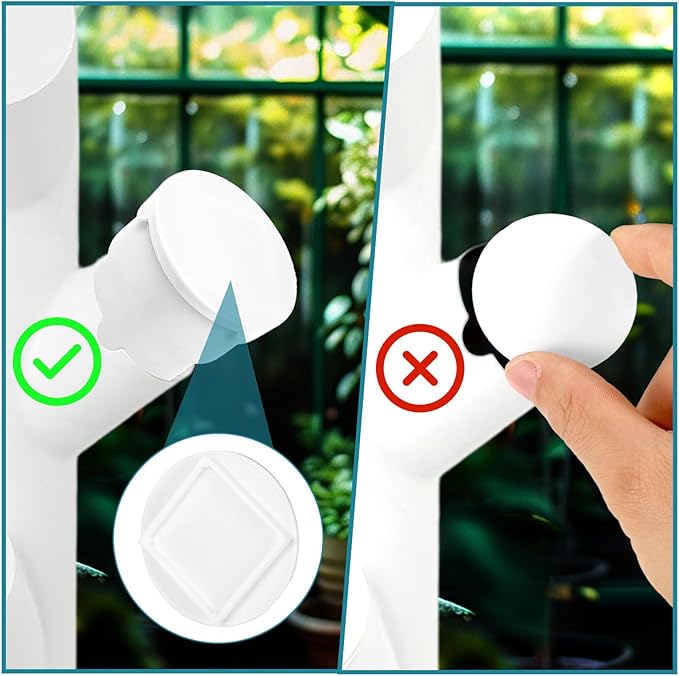 20pcs Reusable Hydroponic Caps for Gardyn yPod System, Durable Plastic Covers Hydroponic Pod Accessories for Vertical Garden Towers Indoors Seed Growth