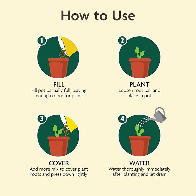 Miracle-Gro Organic Outdoor Potting Mix - Plant Soil for Outdoor Container Plants, Contains Quick-Release Natural Fertilizer, OMRI Listed, 16 qt.