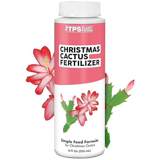 Christmas Cactus Fertilizer – Liquid Plant Food for More Blooms, Brighter Flower Color & Stronger Root Development, 8 oz