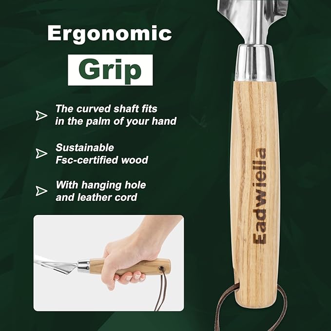 Hand Weeder Trowel Garden Weed Puller Weed Pulling Tool Hand Weeder Cutter Tool for Gardening Weeding Digging Cutting Transplanting Measuring Planting Removing Multi Use Garden Weed Picker Hand Tool