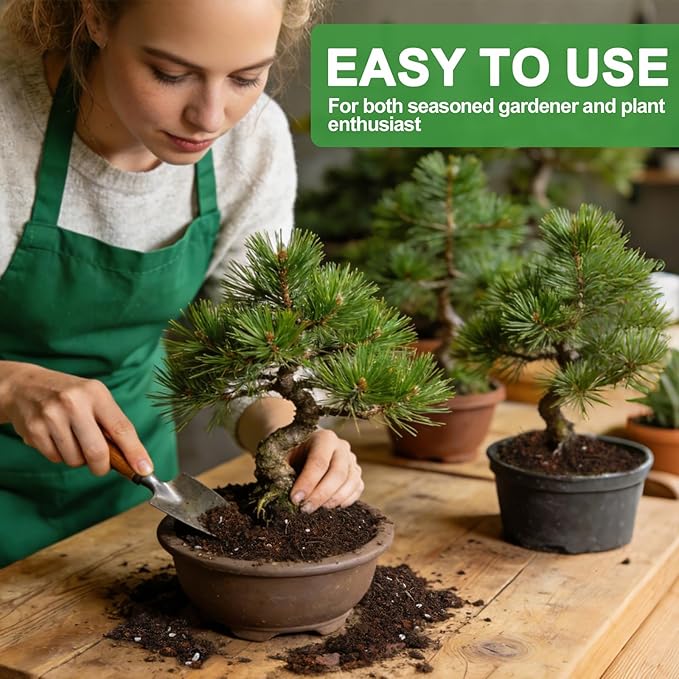 Premium Bonsai Soil Mix for Pine Trees 2qt，Breathable and Drainage Formula| Ideal for Bonsai Pots and Repotting