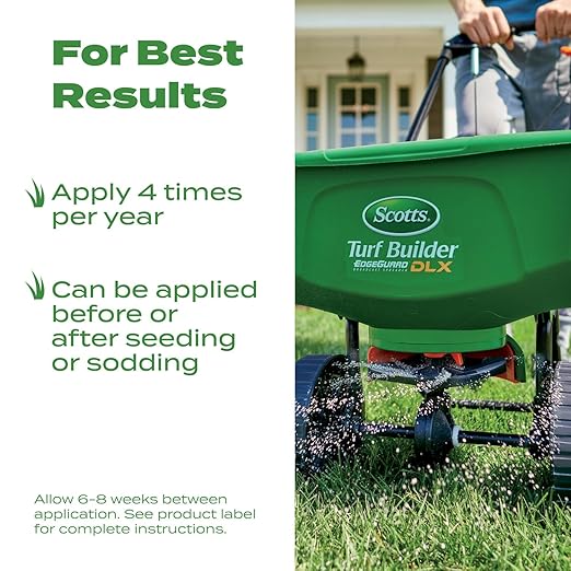Scotts Natural Lawn Food, Lawn Fertilizer, For All Grass Types, Apply Any Season, OMRI Listed, Covers 4,000 sq. ft., 29.1 lbs.