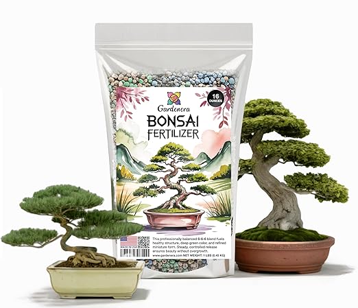 𝐁𝐄𝐒𝐓𝐒𝐄𝐋𝐋𝐄𝐑 Bonsai Fertilizer Pellets – Slow-Release Bonsai Tree Fertilizer & Food for Compact Growth, Dense Branching & Healthy Roots | Ideal for All Bonsai & Money Trees [16 OZ]