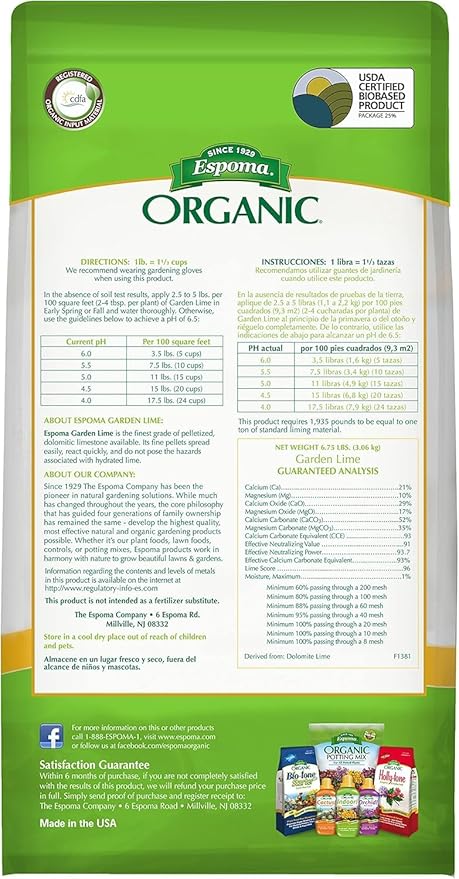 MYGP Organic Garden Lime; Raises Soil pH Contains pelletized dolomitic Lime for Organic Gardening; 5 lb with a My Garden Pool PH Soil Test Strips 20 ct, and Superior Gardening Claw Gloves - 2 Pack