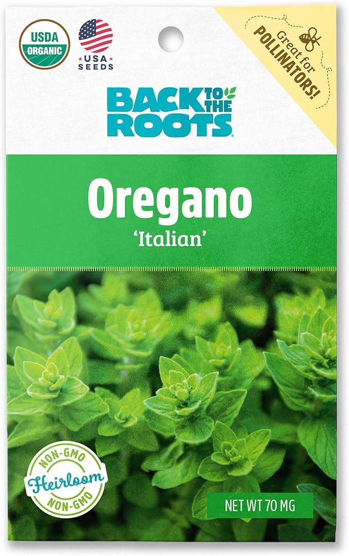 Back to The Roots 100% Organic Seed Packet - Oregano 'Italian' 70mg