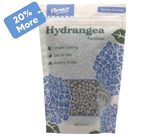 Hydrangea Fertilizer - Nursery Grade - Controlled Release - Works on All Varieties of Hydrangeas (6 oz.)