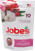 Jobe’s Garden Fertilizer Spikes, Organic Fertilizer for Azaleas, Camellias, Rhododendrons, and Other Acid Loving Plants, 10 Count