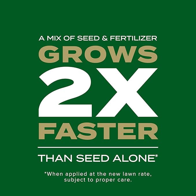 Scotts Turf Builder Rapid Grass Southern Gold Blend for Tall Fescue Lawns, Combination Seed and Fertilizer, 5.6 lbs.