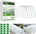 JOYHALO Plant Covers Freeze Protection Kit for Winter, 10 x 30Ft Plant Freeze Protection Cover for Outdoor Plants with 36Pcs Garden Hoops & Clips, Plant Blanket for Frost Snow Protection