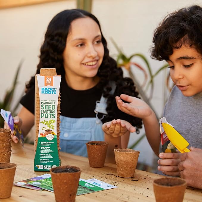 Back to The Roots Organic & Plantable Seed Starting Pots (24 CT)