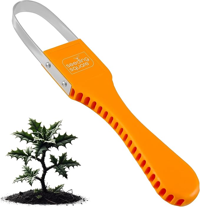 Seeding Square Sneaky Weeder Handheld Gardening Tool for Precise Weeding | Ergonomic, Lightweight, and Durable Manual Weeder for Vegetable Gardens and Flower Beds