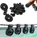 25 Pcs Black Shade Cloth Heavy Duty Lock Grip, Removable and Reusable Shade Cloth Clips for Sun Shade Net Fastening Clip, Plastic Clips for Anti Bird Netting Garden Netting Plant Support Structures
