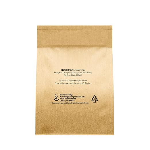 Pure Original Ingredients Ammonium Sulfate (8 oz) Soil Acidifier, Inorganic Sulfate Salt