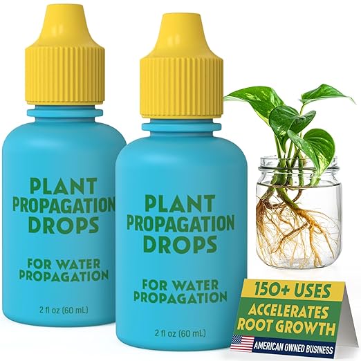 Rooting Drops for Plant Propagation | for Faster, Stronger Roots & Less Shock | Propagation Drops for Water, Soil, Moss, & More! Supports Plant Health During Repotting | for All Your Props & Cuttings