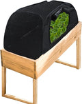 Pop Up Sun Shade for Raised Garden Bed, 47"X21"X18" Foldable Plant Shade Tent Garden Shade Tunnel 80% UV Resistant Sunblock Shades Cover Crop Cage with Bag and Stake for Outdoor Plants Heat Protection