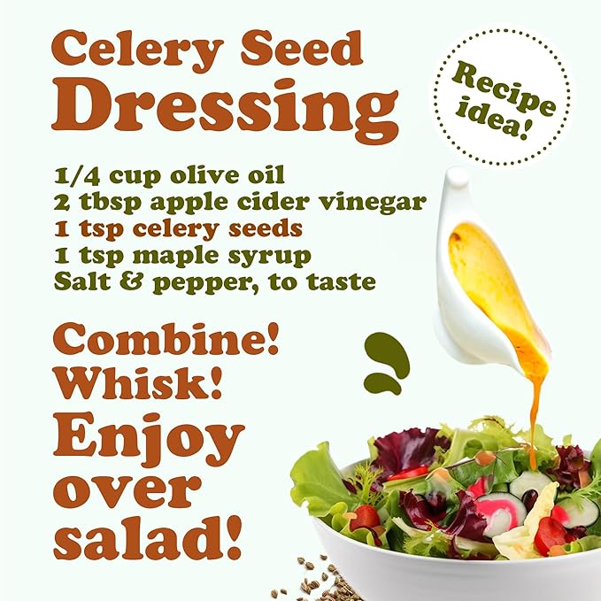 Food to Live - Celery Seeds, 1 Pound Bulk, Kosher