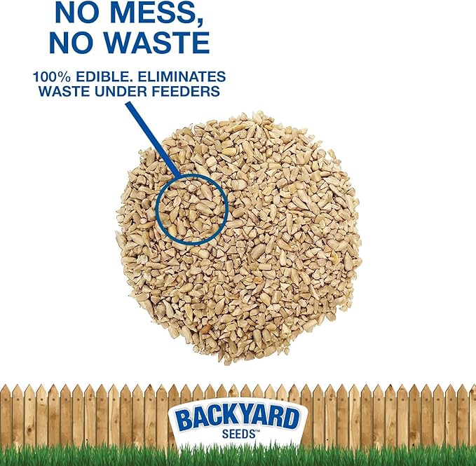 CountryMax Sunflower Chips Medium Sized - Shelled No Waste Bird Seed (20 Pounds)