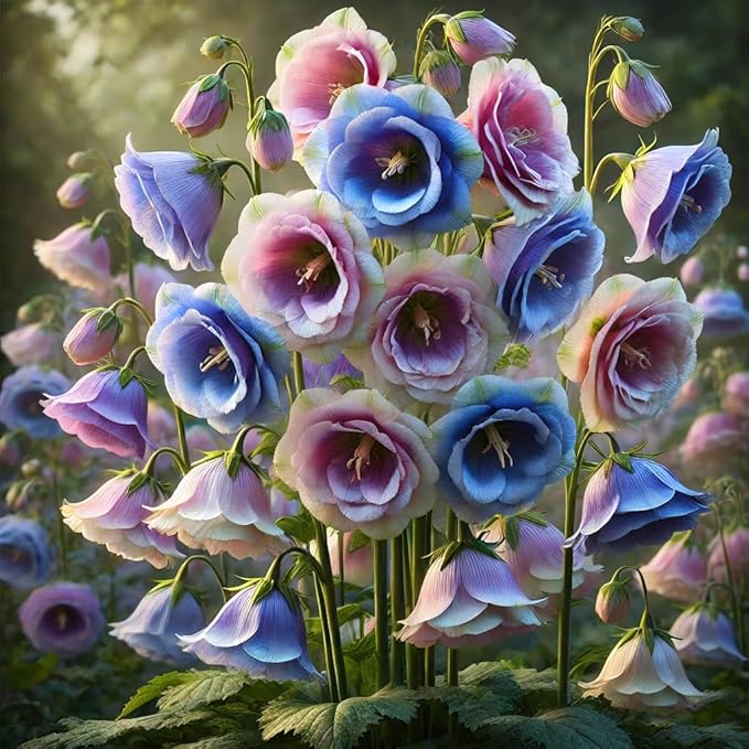 Canterbury Bell Mix Seeds Cup and Saucer – Campanula Medium | Biennial | Vibrant Bell-Shaped Blooms for Garden Borders & Cut Flowers