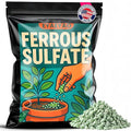 Ferrous Sulfate Granules 20% Iron, Soil Acidifier for Lawns & Plants | Fast Greening for Grass, Turf, Shrubs, Trees, Flowers & Gardens | Corrects Iron Deficiency & Yellowing (8 oz)