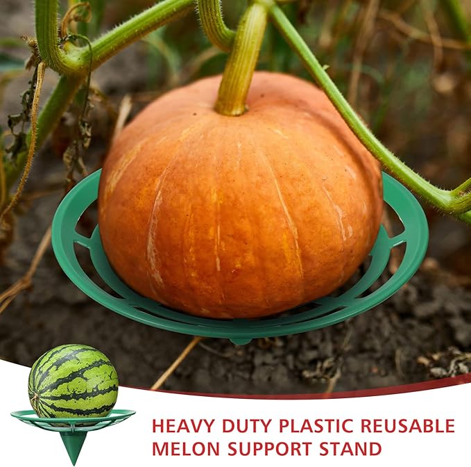 Irenare 12 Pcs Melon Cradle Plant Garden Support Protector for Watermelon Squash Pumpkin Harvest Basket Watermelon Support Trellis for Cantaloupe Honeydew Strawberry, Reusable Avoid Rot
