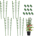 Legigo 4 Packs 30inch Plant Support Cages with 3 Adjustable Support Rings- Small Tomato Cage for Pots Plant Holder for Home Garden Balcony for Orchids, Tomato, Vegetables, Flowers, Climbing Plants