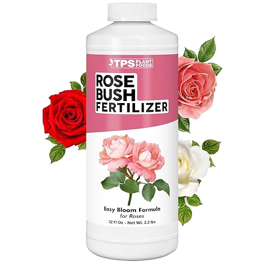 Rose Bush Fertilizer – Liquid Plant Food for More Blooms, Bigger Flowers & Stronger Stems, 32 oz