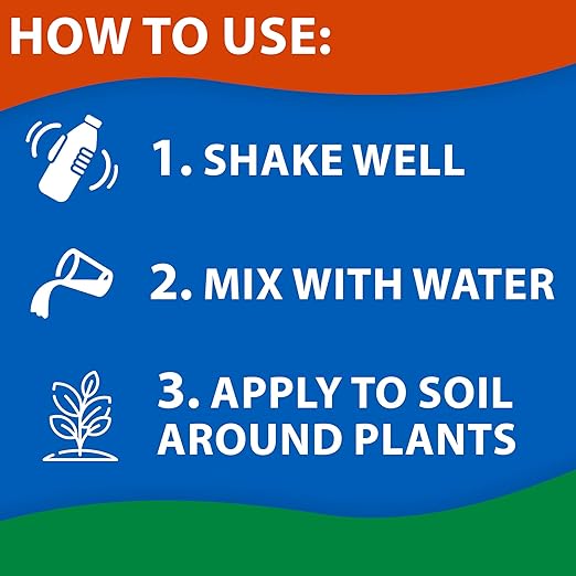 Monterey Fish & Grow 9-6-2 Fertilizer Liquid Plant Food for Houseplants, Trees, Vegetables & Ornamentals – Foliar Spray or Soil Drench – with Measure Spoon - 1 Gallon