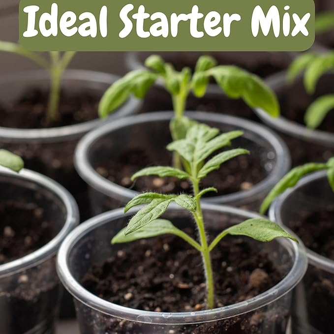 Soil Sunrise All Natural Tomato Starter/Potting Mix (12 Quarts) Perfect Backfill for Outdoor Tomato Plant Holes, Hand Blended with Natural Ingredients Including Worm Castings