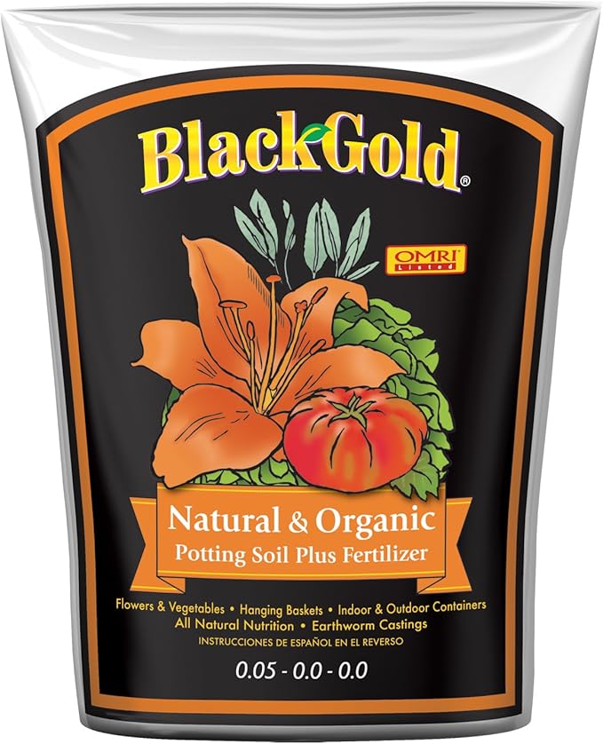 Black Gold 1302040 4-Quart All Organic Potting Soil