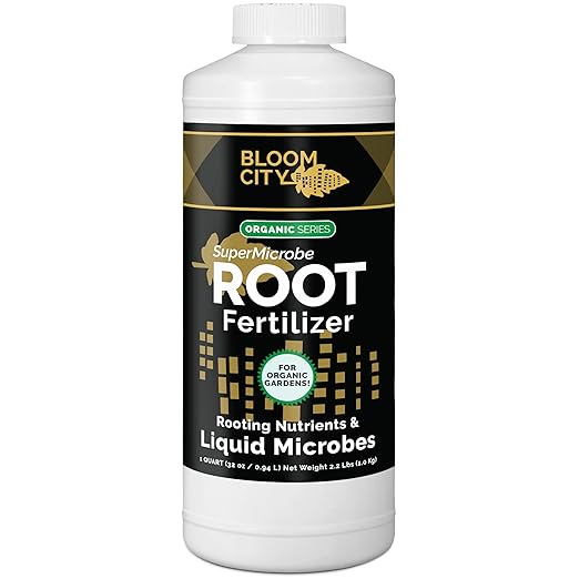Bloom City SuperMicrobe Root Fertilizer – Liquid Microbial Plant Food for Explosive Root Development, Enhanced Nutrient Uptake & Stronger Plant Establishment, 32 oz