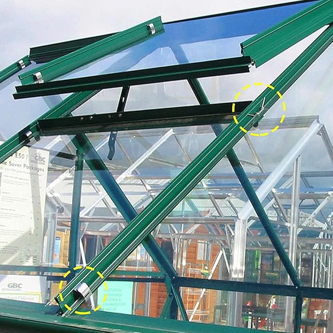 50 Sets Stainless Steel Greenhouse Glass Fixing Z Clamps and W Wire Clips for Glass Pane Securing in Greenhouse Repairs and Plant Germination Equipment