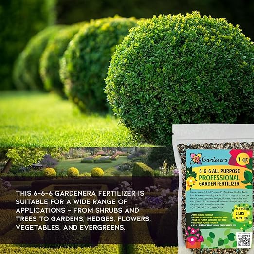 Gardenera 6-6-6 All-Purpose Professional Plant Food Fertilizer | Ideal for Winter Care & Spring Feeding, Perfect Balanced NPK for Indoor and Outdoor Plants [8 OZ]