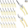 24pcs pruning shears for gardening Garden Flower Shears garden shear gardening scissors flower cutting scissors hedge clippers Beige flowers clippers Handheld Heavy Duty Plant Scissor