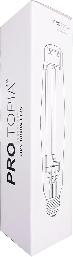 HPS 1000W Pressure Sodium Grow Light Bulb High PAR Enhanced Warm Light Spectrums CCT 2100K Lamp for Plants, 1000W High Pressure Sodium Grow Light