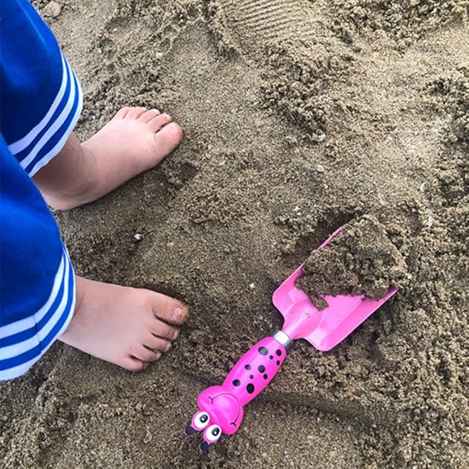 Kids Gardening Tools Gloves Set: 4 Cute Shovel Spade for Kid Garden Work with 1 Toddler Gloves for Teen Boy Girls