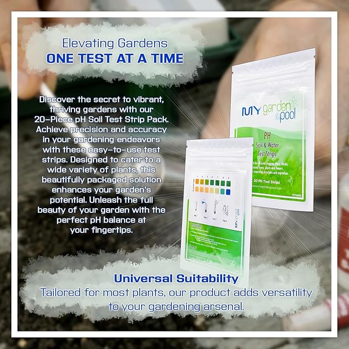 Coast of Maine AP3500 Annuals Planting Soil 20 qt with My Garden Pool 7-in-1 Soil Test Strips, 20 ct. and Claw Gardening Gloves