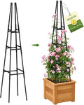 1 Pack Garden Obelisk Trellis for Climbing Plants Outdoor Indoor Pots, Plant Trellis for Climbing Plant Support for Climbing Plants Garden Trellis for Indoor Potted Plants, Vines, Climbing Rose
