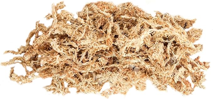 SuperMoss (22306) Sphagnum Moss, Long Lasting Long Fiber Superior Water Retention for Orchid and Nursery Plants, 4 Ounce Natural White