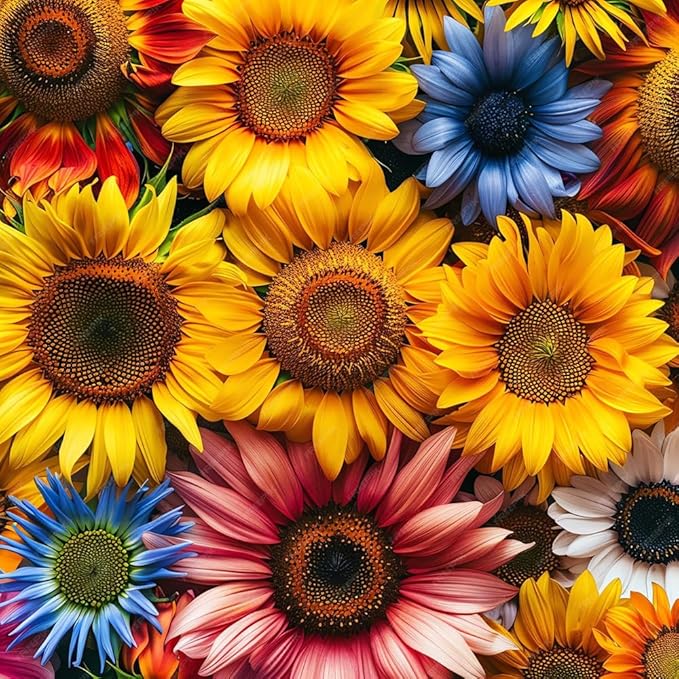 75+ Teddy Bear Sunflower Seeds for Planting Outdoor-Sunflower Seeds-Giant Exotic Helianthus Annuus Flower Seed Non-GMO Heirloom Drought Tolerant Blooms in Home Garden