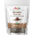 Jai Ho Certified Organic Urad Dal with Skin (Split Matpe Beans with Skin) 4 lb - USDA Organic | Non-GMO | Chemical-Free | Premium Quality Kosher