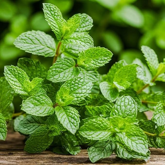 2 Peppermint Live Plants, Peppermint Herbs Plants, 4-6 Inch Herb Starter Plants, Bare Root, Fragrant Leaves
