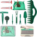 2026 Upgraded All-in-One Gardening Tool Kit: Thickened Repotting Mat, 12-Hole Punch Tools, Handheld Seed Planter & Spreader, 10 Pcs for Precise Sowing Indoor/Outdoor Ideal Gift for Planting Enthusiast