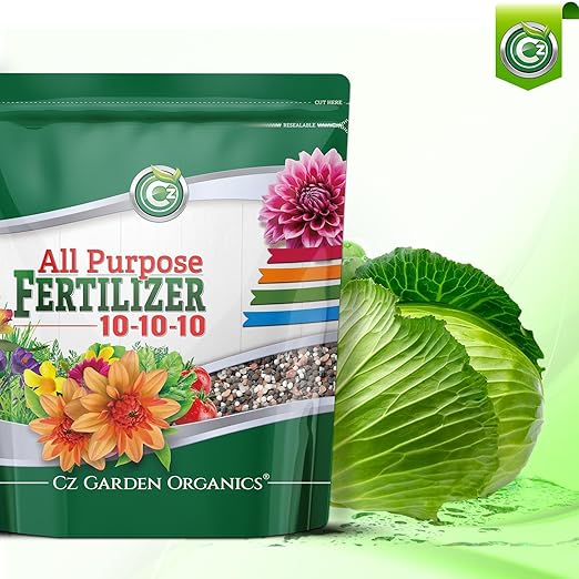 10-10-10 All Purpose Fertilizer - Made in USA - Micronutrients Plant Food for Indoor/Outdoor Plants, Flower Gardens, Fruit & Vegetable Gardens, Trees & Lawns! (All Purpose Fertilizer 8LB)