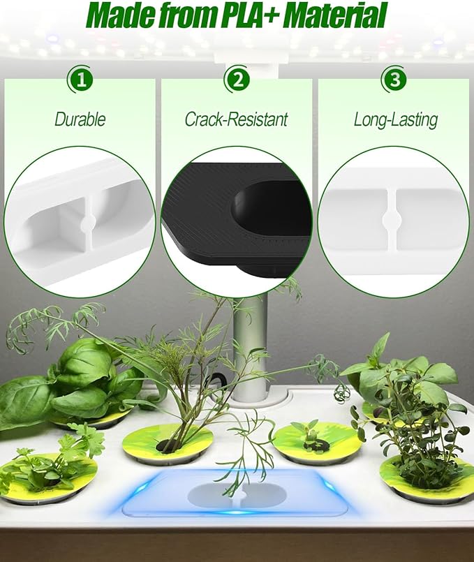 Water Fill Cap Replacement Fit for AeroGarden Harvest Slim Hydroponic Systems, Reusable Replacement Lid for Prevent Spills and Reduce Evaporation, Hydroponic Gardening Accessory