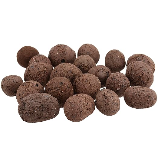 HOZEON 12LBS Natural Clay Pebbles, Expanded Clay Pebbles Hydroponic Rocks, Small LECA Clay Pebbles for Plants, Hydroponic Gardening, Orchids, Drainage, Decoration